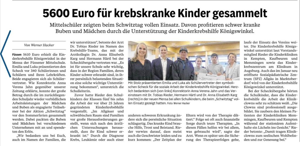 Spendenübergabe