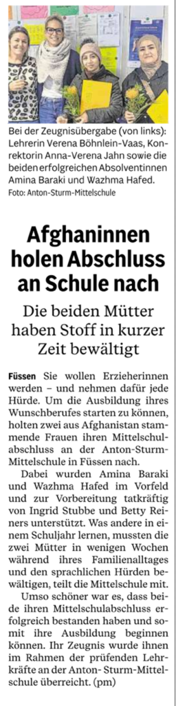 Abschluss nachgeholt